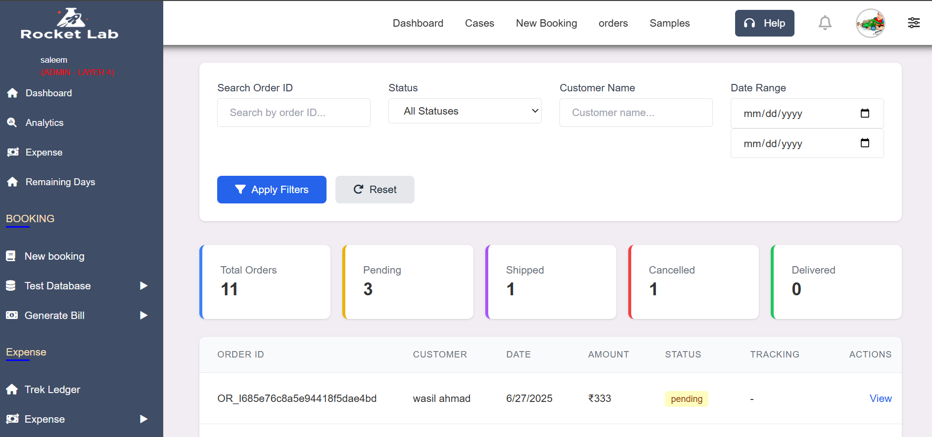 Manage Orders